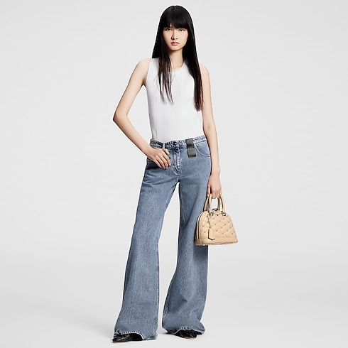 Wide-Leg Graphic Accent Jeans in Men's Discontinued Product Obs 12 collections by Louis Vuitton (Product zoom)