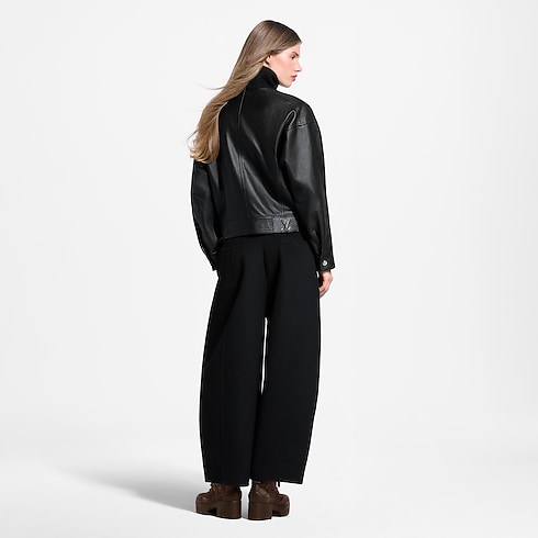 Wool Insert Leather Balloon Pants in Women's Ready-to-Wear Pants and Shorts collections by Louis Vuitton (Product zoom)