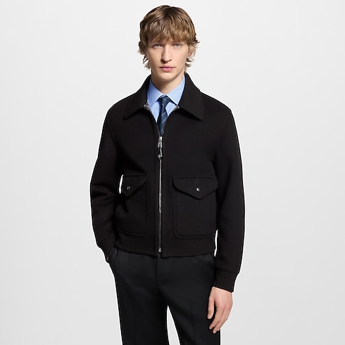 Wool-Silk Double Face Blouson in Men's Ready-to-Wear Outerwear and Coats collections by Louis Vuitton (Product zoom)