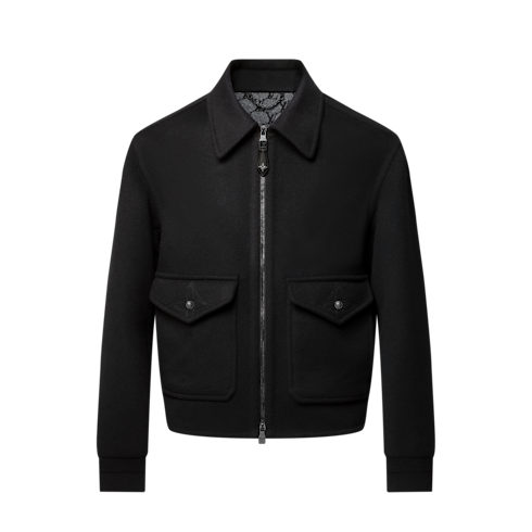 Wool-Silk Double Face Blouson in Men's Ready-to-Wear Outerwear and Coats collections by Louis Vuitton (Product zoom)