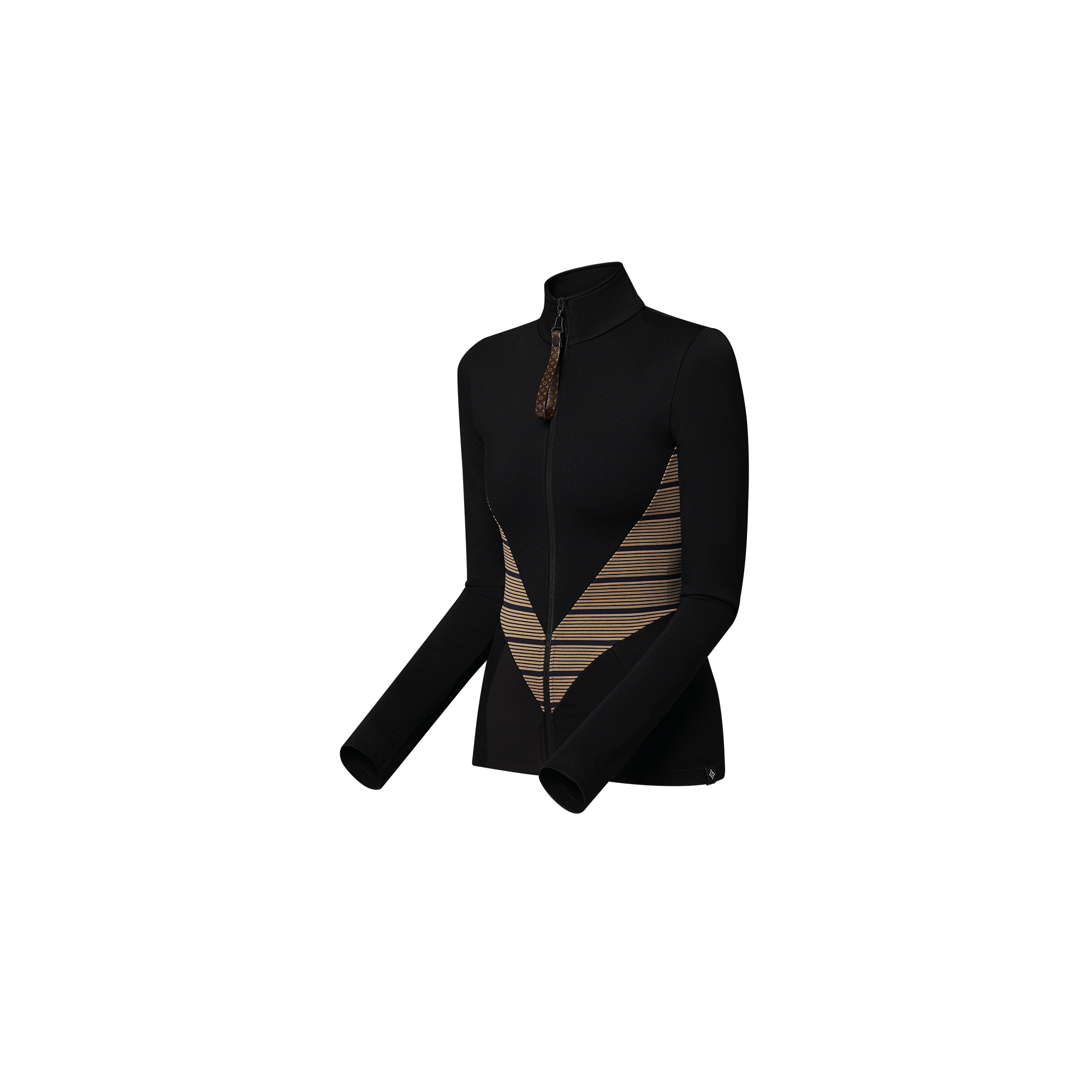 Zipped Long Sleeves Top  in Women