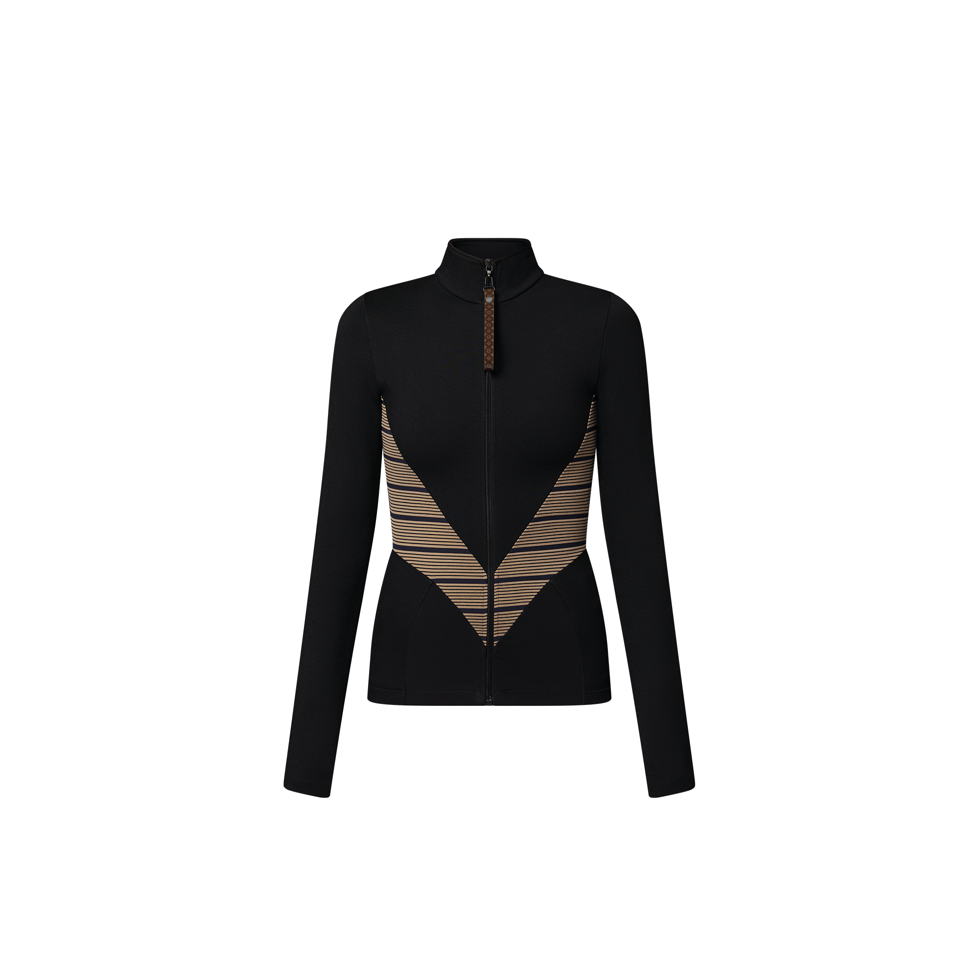 Zipped Long Sleeves Top  in Women