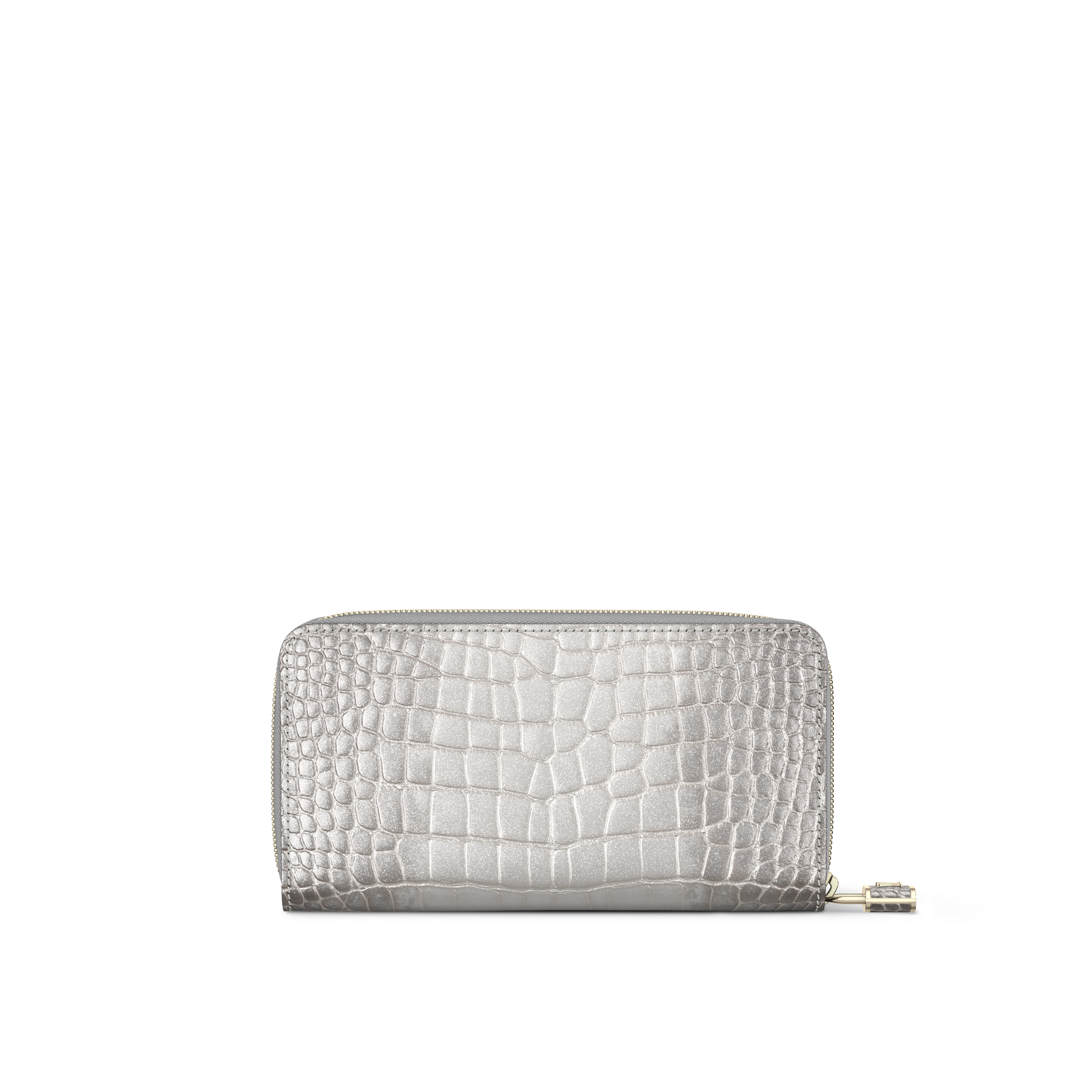 Zippy Wallet Padlock Crocodilien Brillant in Women