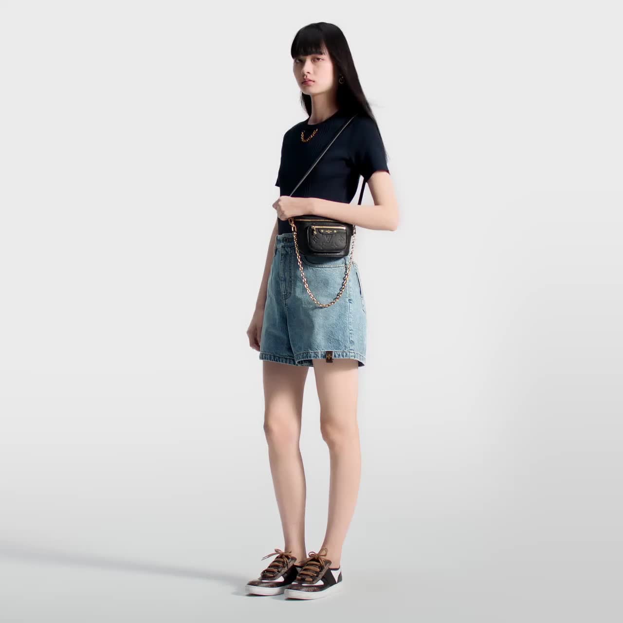 LOUIS VUITTON  MONOGRAM EMPREINTE ミニ バムバッグ / M46917 Mini Bumbag Monogram Empreinte Leather - Women - Handbags