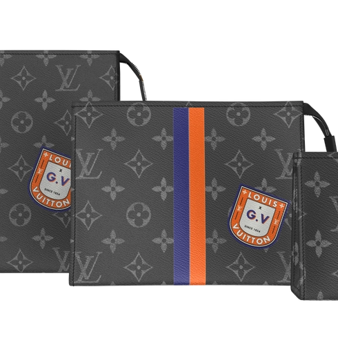 Trio Toilet Pouch Mon Monogram Monogram Eclipse in Gifts's Personalisation Travel Personalisation collections by Louis Vuitton (Product zoom)