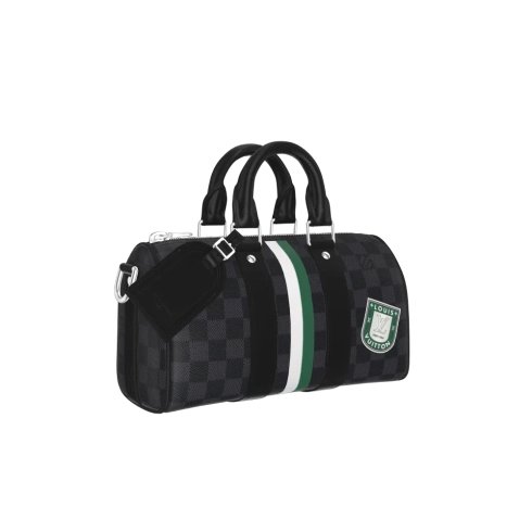 Keepall 25 Mon Monogram Damier Graphite in Gifts's Personalisation All Personalisation collections by Louis Vuitton (Product zoom)