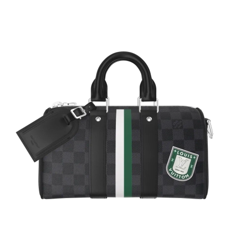 Keepall 25 Mon Monogram Damier Graphite in Gifts's Personalisation All Personalisation collections by Louis Vuitton (Product zoom)
